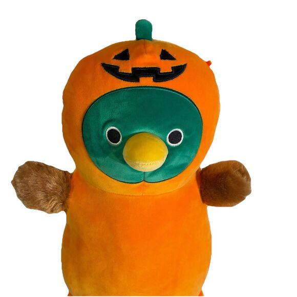 Squishmallows HugMees Avery Mallard Duck Pumpkin Costume plush toy.  16 Inch - Picture 5 of 7